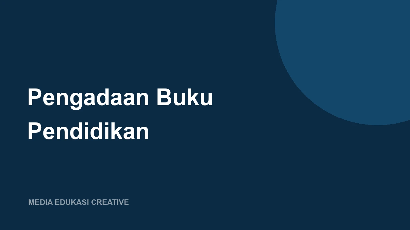 Pengadaan Buku Pendidikan